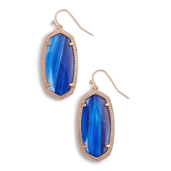 Kendra Scott Jewelry - Kendra Scott Elle earrings Rose Gold blue dust Kendra Scott Jewelry - Kendra Scott Elle earrings Rose Gold blue dust